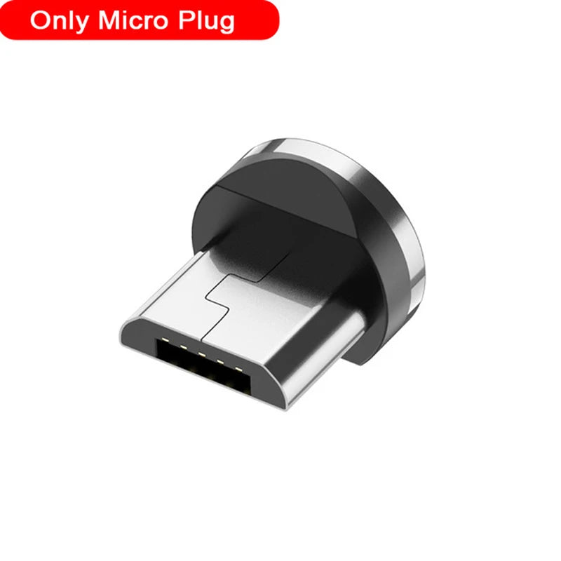 Cable Magnético USB Tipo C Micro USB iPhone Carga Rápida Transferencia Datos LED
