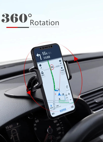 Soporte Universal 360° Rotatorio para Teléfono Móvil de Auto para Tablero Fijo