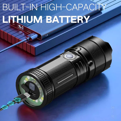 High-Powered 9-LED Flashlight - Waterproof & Rugged for Camping, Emergencies & More