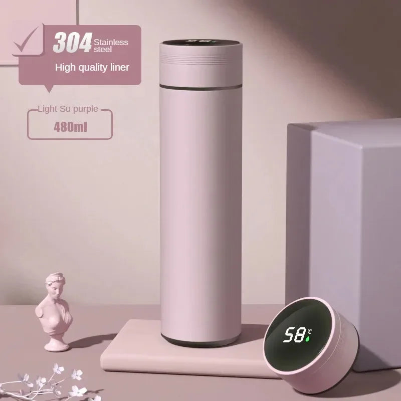 Termo de Acero Inoxidable 316 Inteligente 500ml con Separador para Café/Té