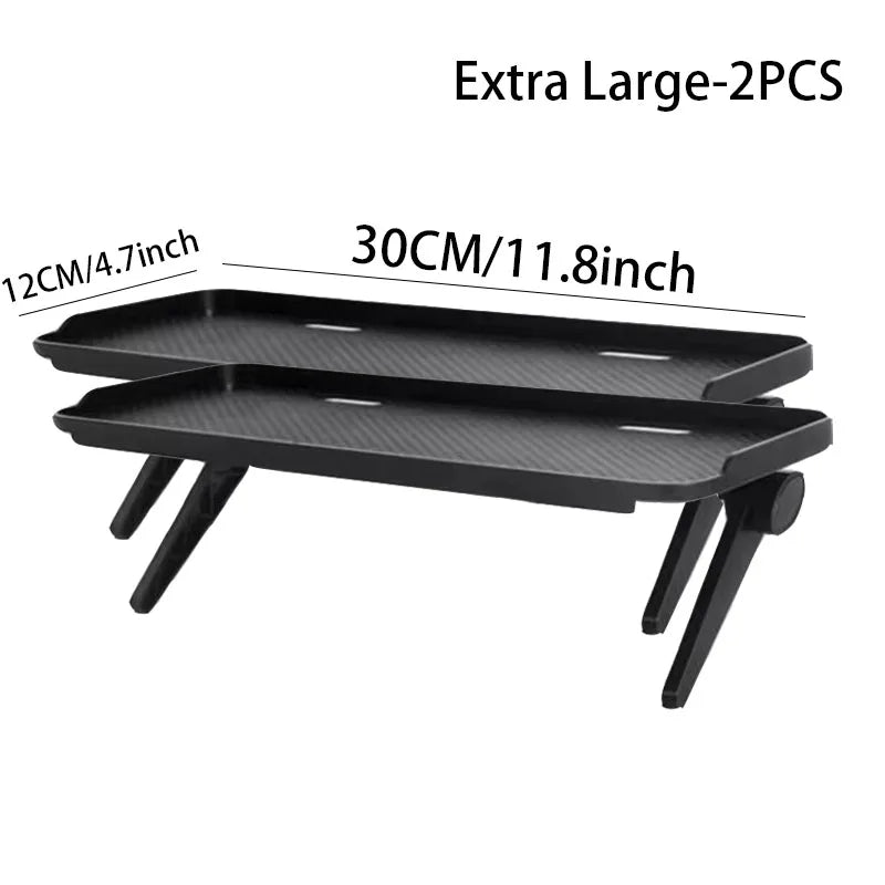 Adjustable Monitor Shelf with Router Storage