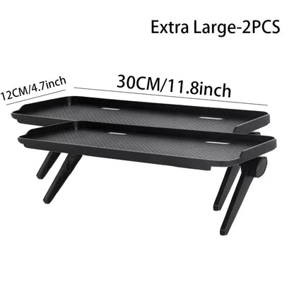 Adjustable Monitor Shelf with Router Storage