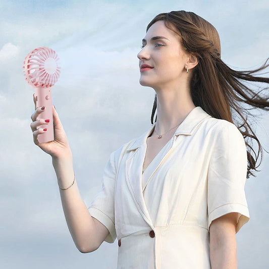 Rechargeable Handheld Fan: Portable Cooling for On-the-Go Comfort