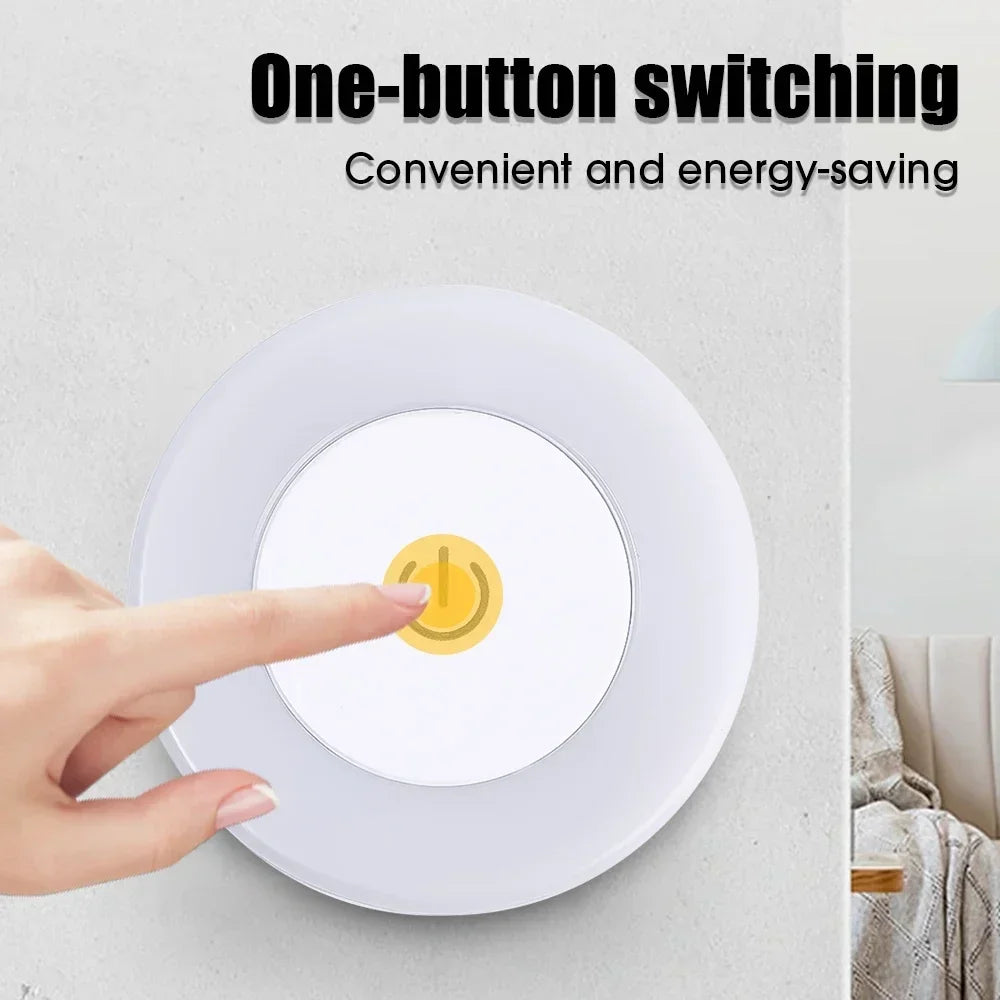 Luz Nocturna LED Portátil Recargable USB para Iluminación de Dormitorio y Sala de Estar