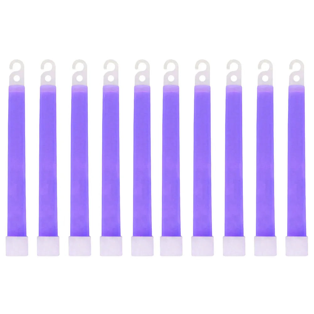 6-Inch Glow Sticks (10 Pack) - Emergency Lights for Hiking, Camping, Concerts & More