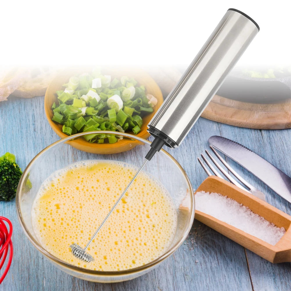 USB Rechargeable Milk Frother for Coffee, Latte, Cappuccino - Handheld Foam Maker & Egg Beater