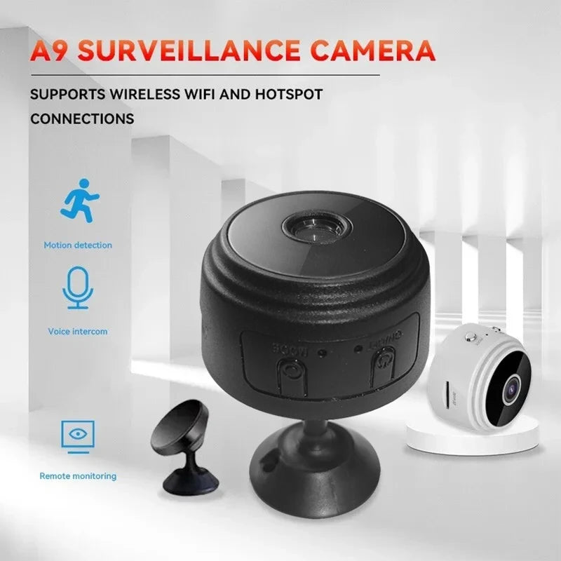 Wireless Mini Spy Camera for Home Security - Monitor Baby, Pets & More