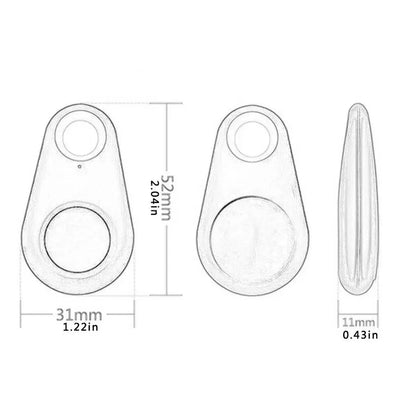 GPS Tracker for Pets, Kids, and Valuables - Compact Bluetooth 5.0 Anti-Lost Device