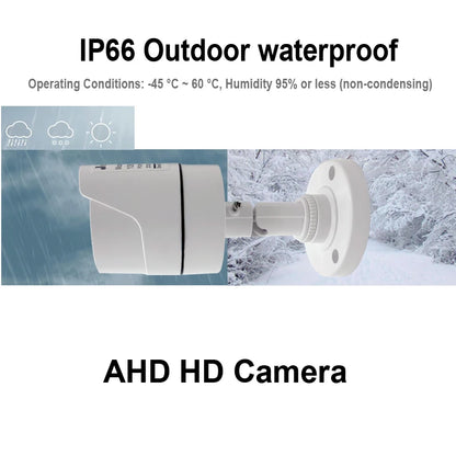 Cámara de Seguridad CCTV AHD 4K para Exterior/Interior con Visión Nocturna Infrarroja, 5MP/1080P