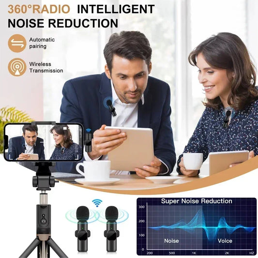 Wireless Lavalier Microphone for iPhone and Android