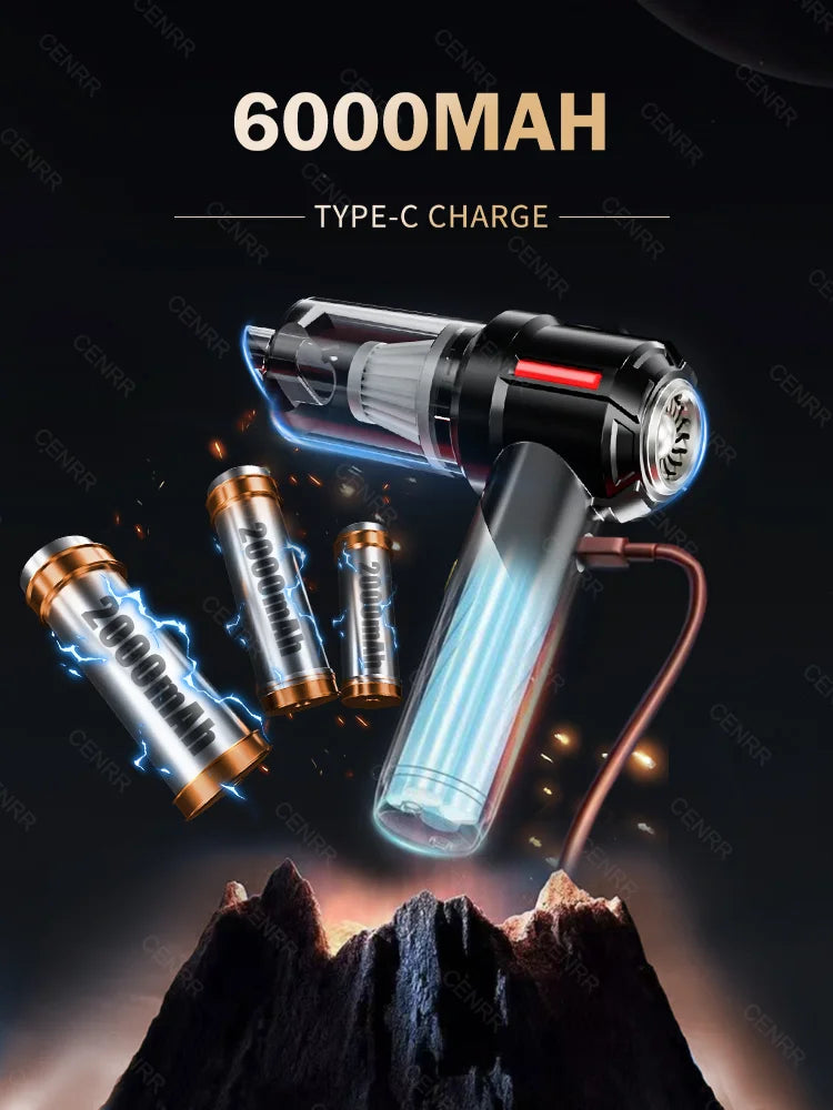 Cordless Car Vacuum: 998000PA Suction