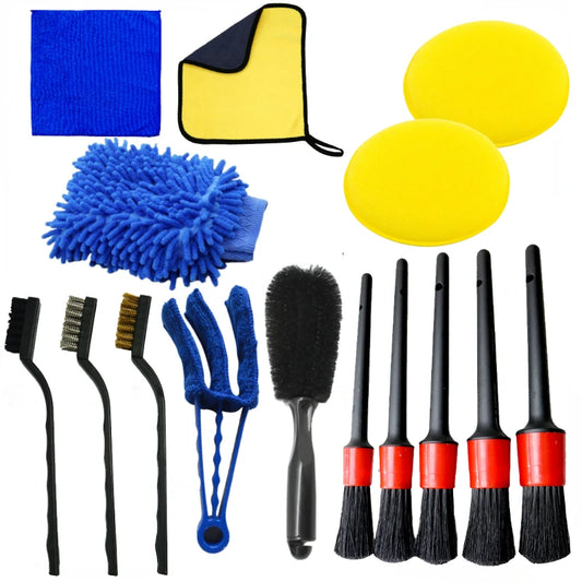 Car Detailing Brush Set: Clean Car Vents and Gaps