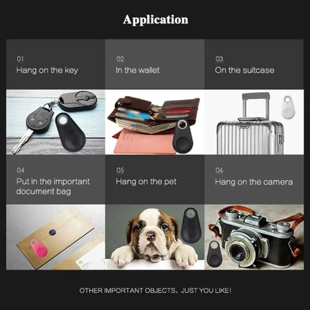 GPS Tracker for Pets, Kids, and Valuables - Compact Bluetooth 5.0 Anti-Lost Device