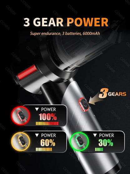 Cordless Car Vacuum: 998000PA Suction