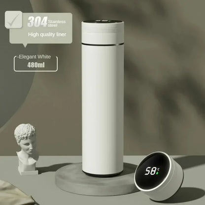 Termo de Acero Inoxidable 316 Inteligente 500ml con Separador para Café/Té