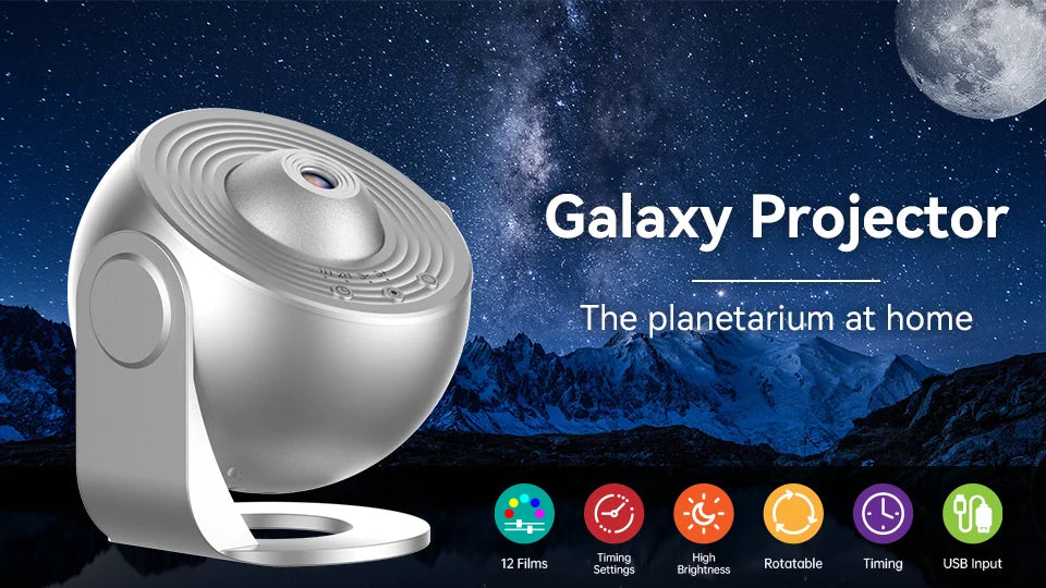 Galaxy Projector Night Light for Kids