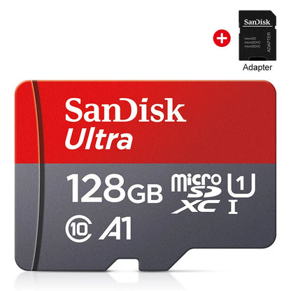 High-Speed ​​microSD Card (64GB, 32GB, 16GB, 128GB) with Adapter