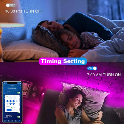 Bluetooth LED Strip Lights: RGB, App Control, 5V USB