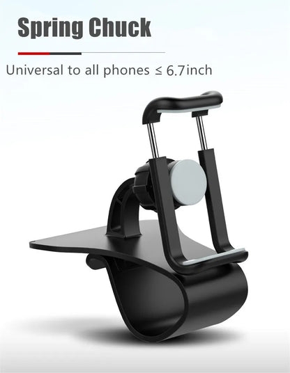 Soporte Universal 360° Rotatorio para Teléfono Móvil de Auto para Tablero Fijo