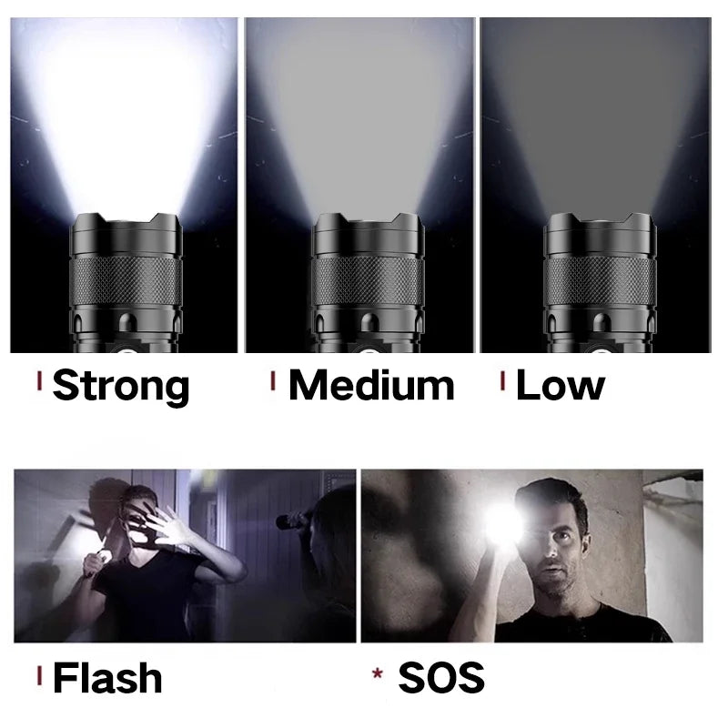 High-Powered 9-LED Flashlight - Waterproof & Rugged for Camping, Emergencies & More