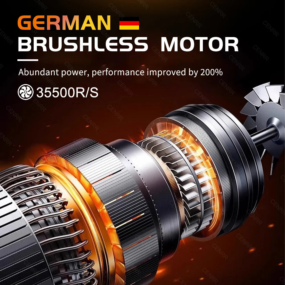 Cordless Car Vacuum: 998000PA Suction