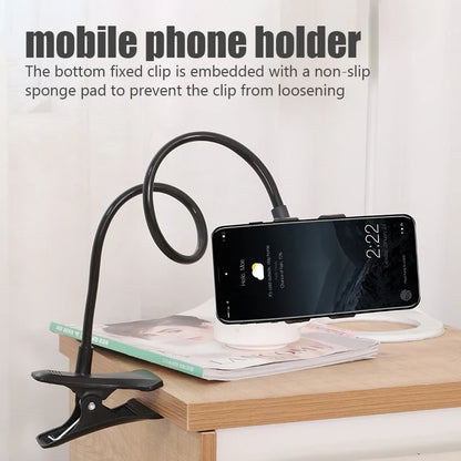 Soporte Universal de Brazo Flexible Ajustable para Smartphone, Tipo Montaje de Abrazadera.