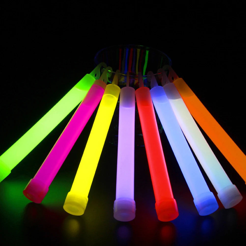 6-Inch Glow Sticks (10 Pack) - Emergency Lights for Hiking, Camping, Concerts & More