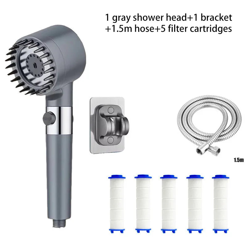 Four-Mode Shower Head with Filter