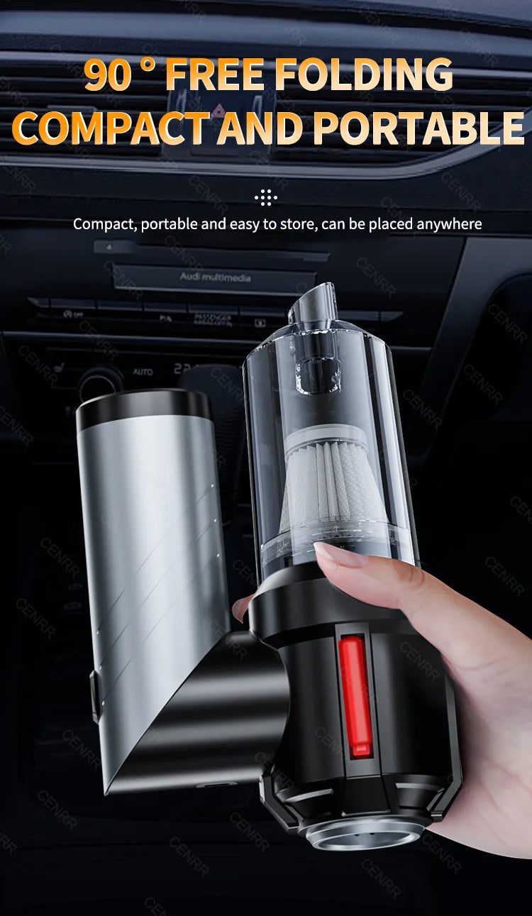 Cordless Car Vacuum: 998000PA Suction