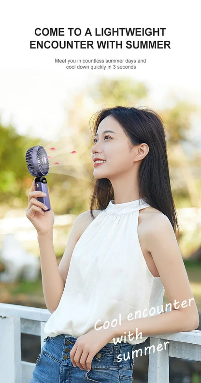 Hands-Free Cooling with Phone Mount: 5000mAh Battery