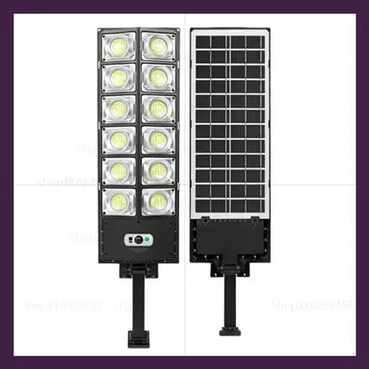 Luz LED Solar Exterior con Sensor de Movimiento, Impermeable, 3 Modos, Control Remoto