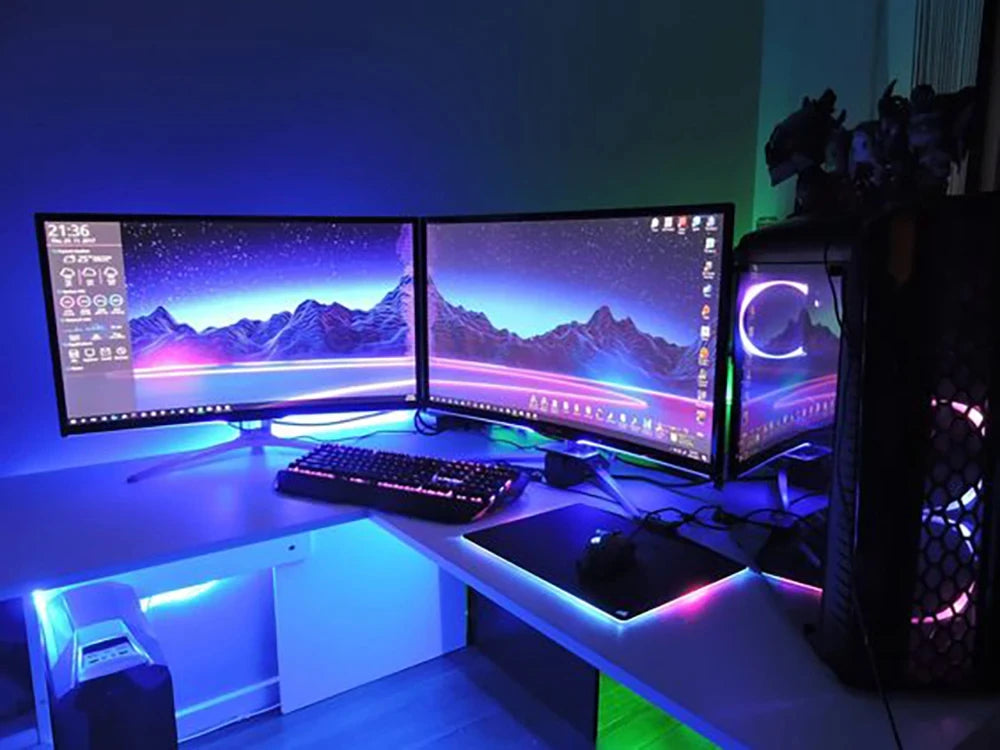 Bluetooth LED Strip Lights: RGB, App Control, 5V USB