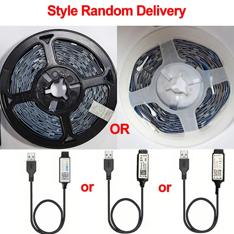 Bluetooth LED Strip Lights: RGB, App Control, 5V USB