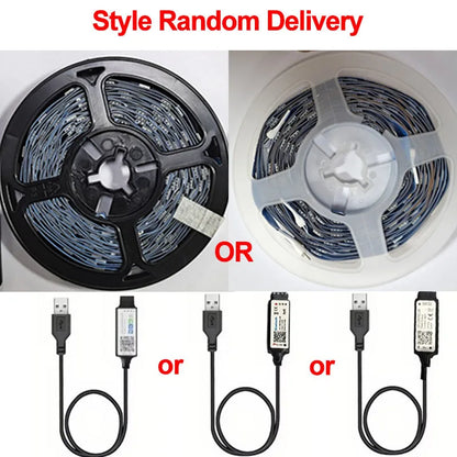 Bluetooth LED Strip Lights: RGB, App Control, 5V USB