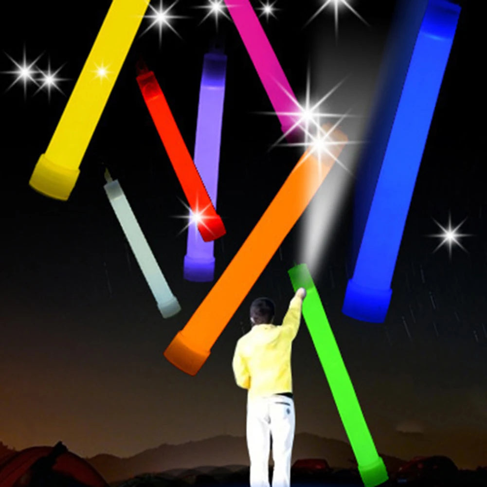 6-Inch Glow Sticks (10 Pack) - Emergency Lights for Hiking, Camping, Concerts & More