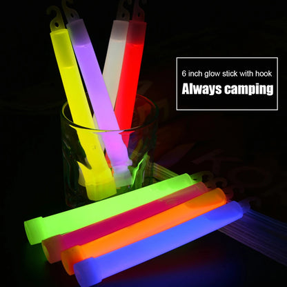 6-Inch Glow Sticks (10 Pack) - Emergency Lights for Hiking, Camping, Concerts & More