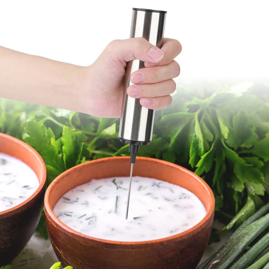 USB Rechargeable Milk Frother for Coffee, Latte, Cappuccino - Handheld Foam Maker & Egg Beater