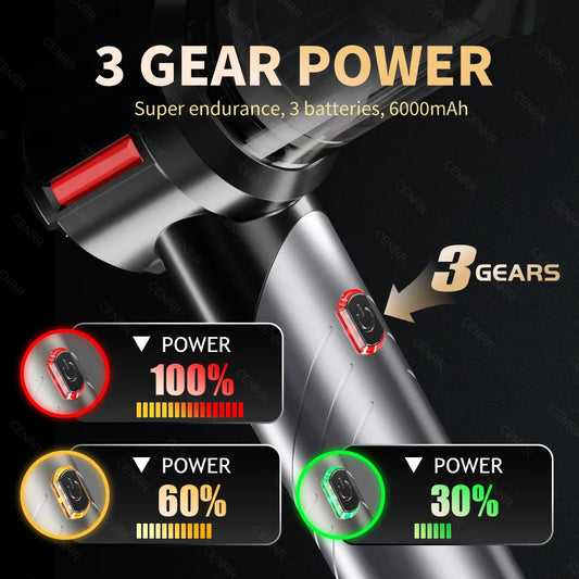 Cordless Car Vacuum: 998000PA Suction