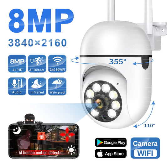 Smart Outdoor Security Camera with AI Tracking
