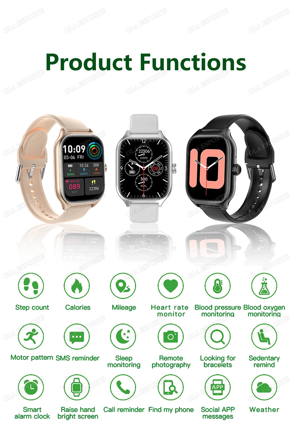 Smartwatch 1.83 Pulgadas HD con Llamada Bluetooth y Modos Deportivos Compatible con iOS y Android