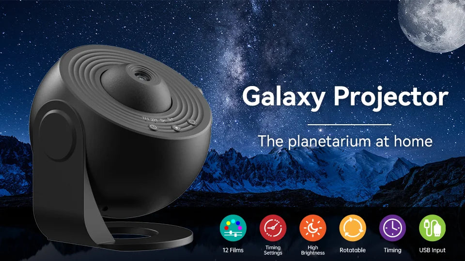 Galaxy Projector Night Light for Kids