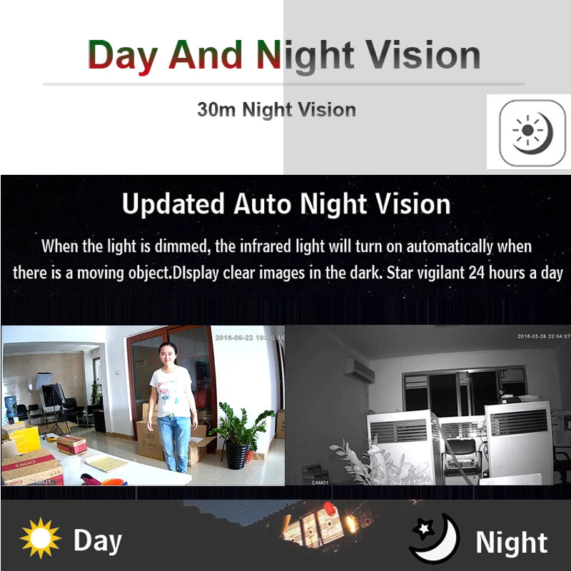 Cámara de Seguridad CCTV AHD 4K para Exterior/Interior con Visión Nocturna Infrarroja, 5MP/1080P
