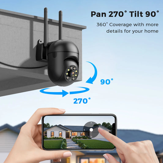 Smart Wireless Security Camera with AI Tracking