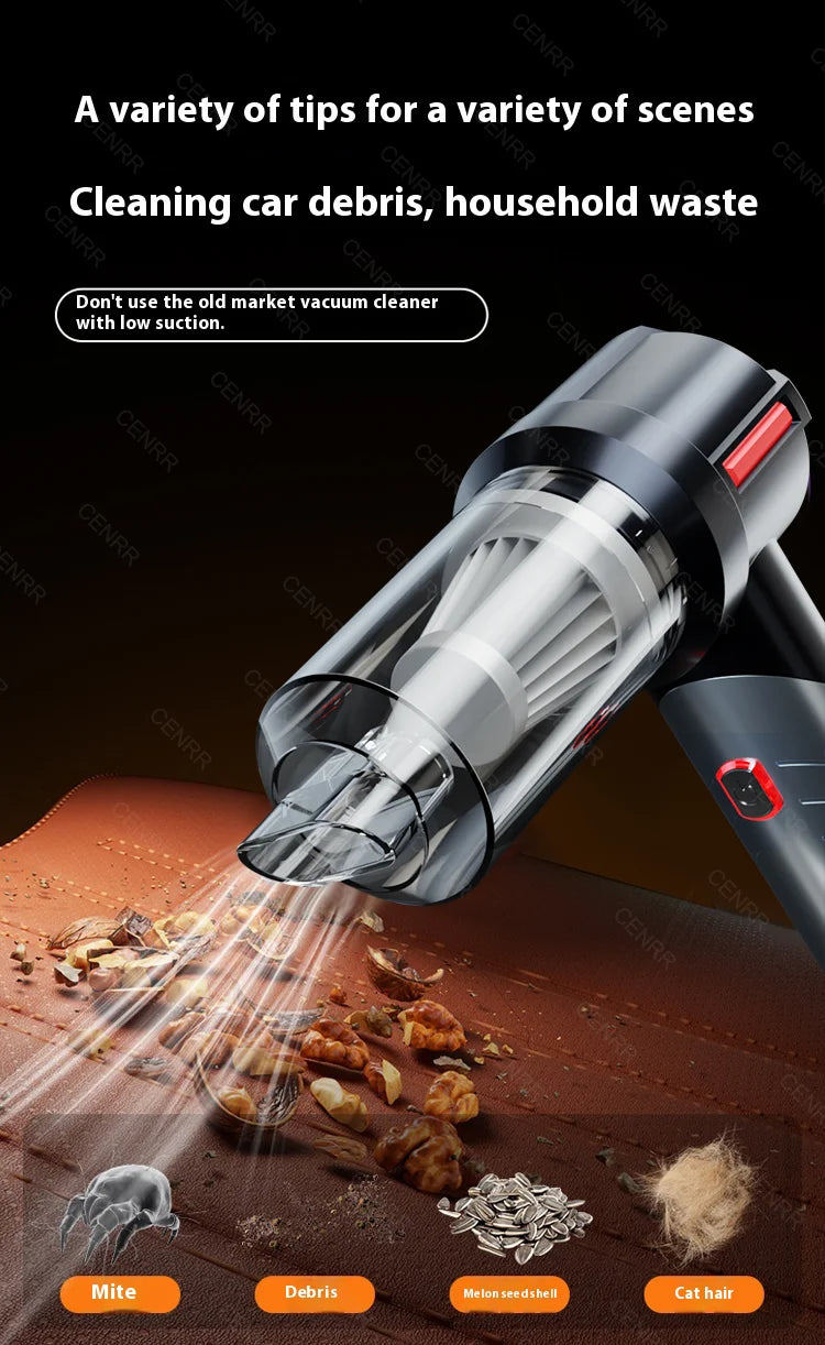 Cordless Car Vacuum: 998000PA Suction
