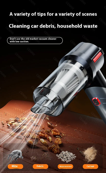 Cordless Car Vacuum: 998000PA Suction