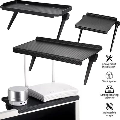 Adjustable Monitor Shelf with Router Storage