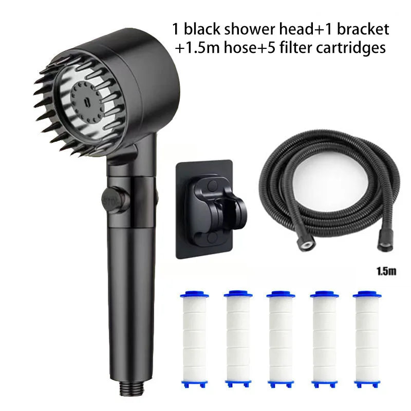 Four-Mode Shower Head with Filter