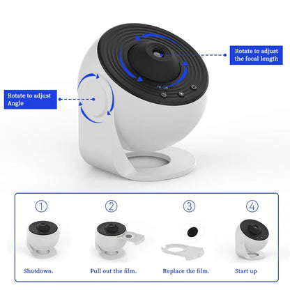Galaxy Projector Night Light for Kids