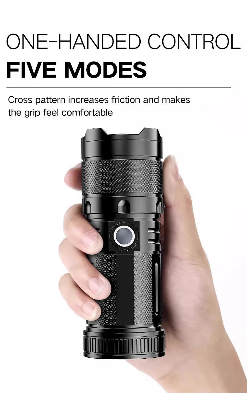 High-Powered 9-LED Flashlight - Waterproof & Rugged for Camping, Emergencies & More