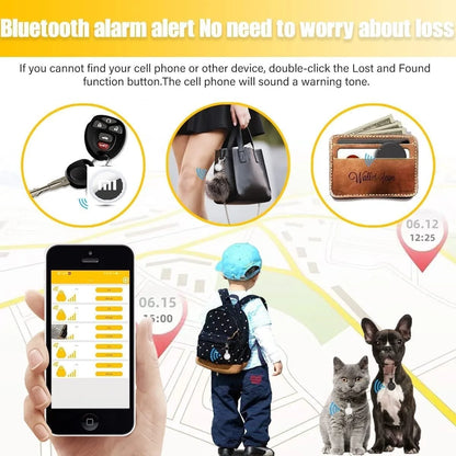 Bluetooth Tracker with Sound Alarm: Find Keys, Pets, More